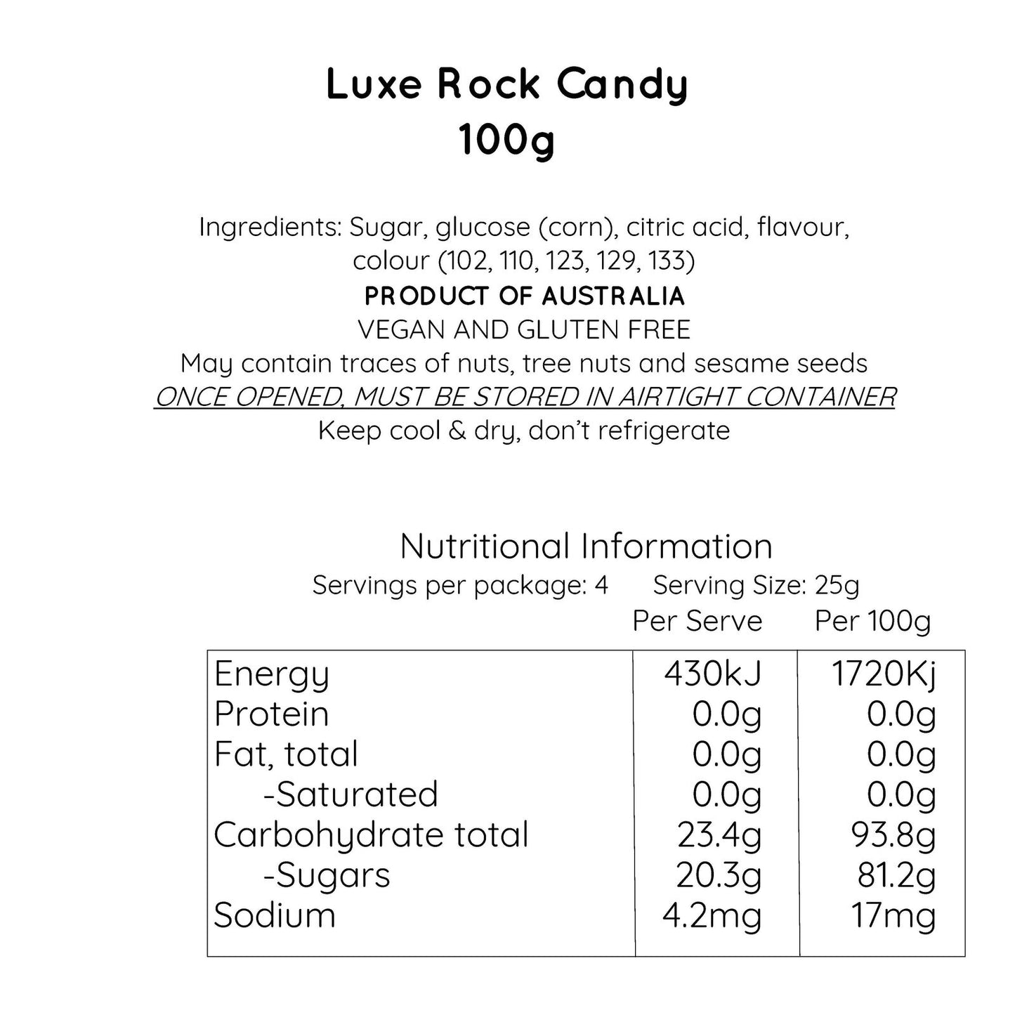 Bride & Groom Luxe Rock Candy