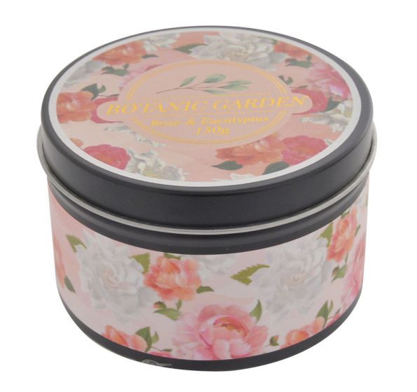 Rose & Eucalyptus - Botanic Garden Tin Candle