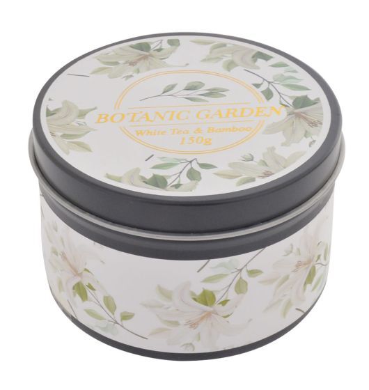 White Tea & Bamboo - Botanic Garden Tin Candle
