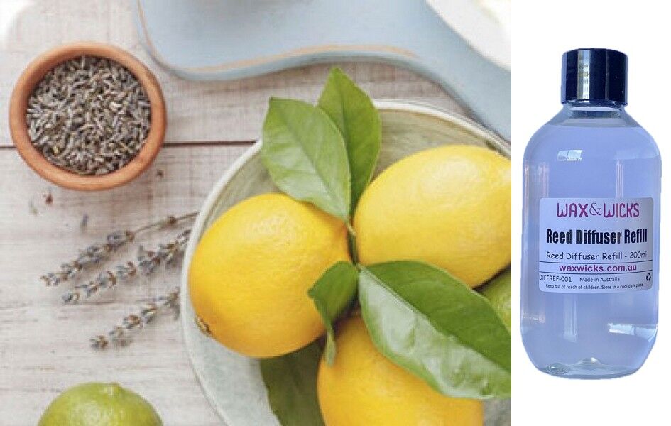 White Leather & Citron Frost - Reed Diffuser Refill