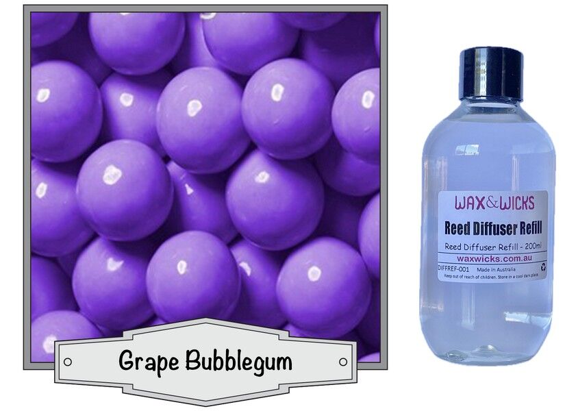 Grape Bubblegum - Reed Diffuser Refill