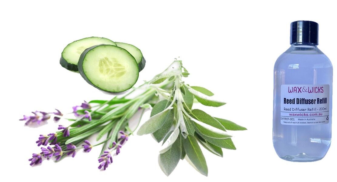 Lavender Cucumber Sage - Reed Diffuser Refill