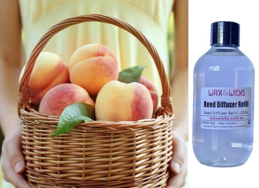 White Peach & Musk - Reed Diffuser Refill
