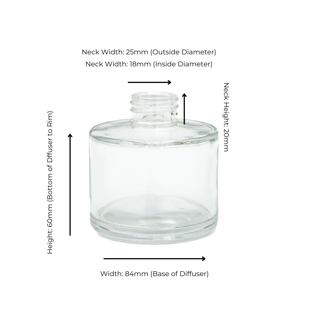 Diffuser Glassware - 200ml Round Screw Top