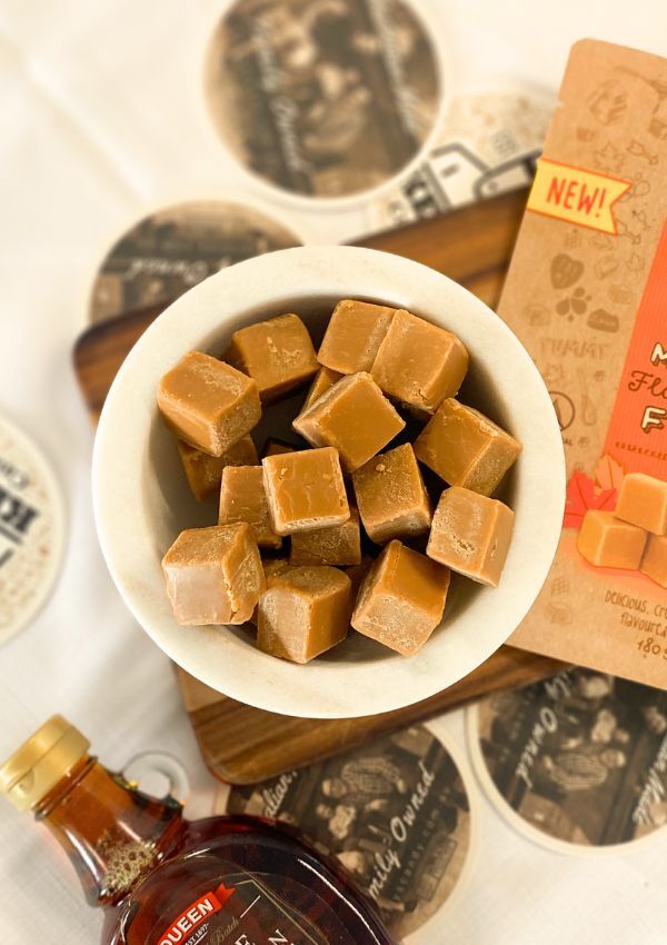Maple Flavoured Fudge - 180g Pouch