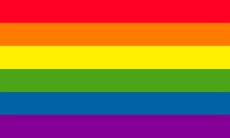 Rainbow Polyester Flag (5ft x 3ft)