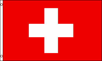 Switzerland Polyester Flag (5ft x 3ft)
