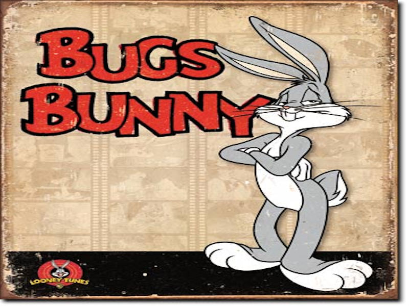 Bugs Bunny Retro Tin Sign (40cm x 30cm)