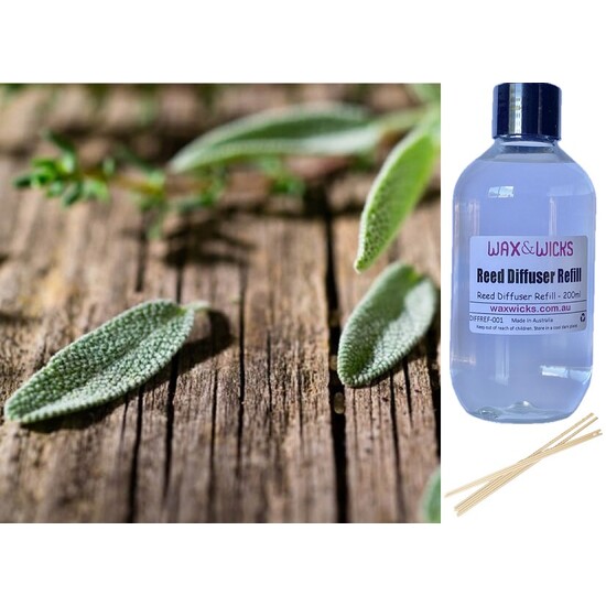 Fresh Sage & Driftwood - Reed Diffuser Refill 