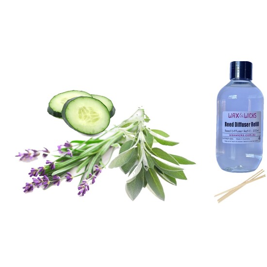 Lavender Cucumber Sage - Reed Diffuser Refill 