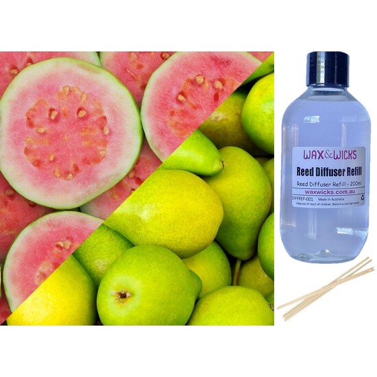 Green Pear & Guava - Reed Diffuser Refill 