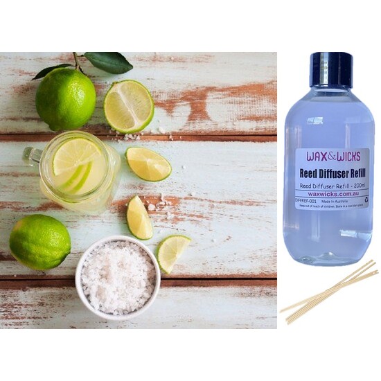 Crushed Lime & Sea Salt - Reed Diffuser Refill 