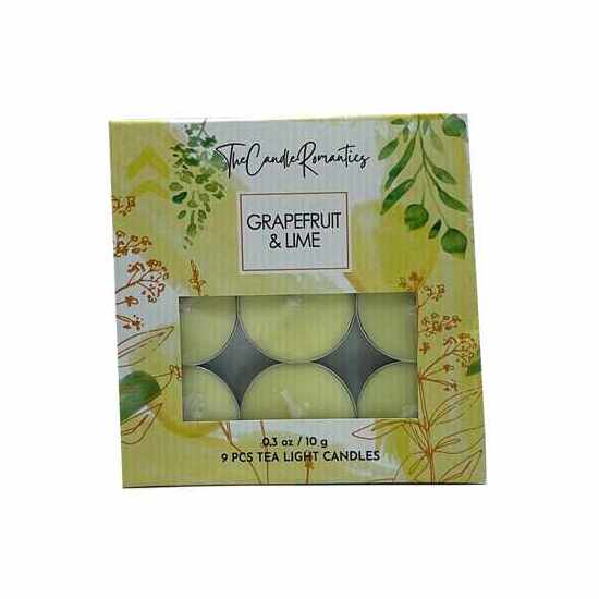 Grapefruit & Lime - Tea Light Candles (x9)