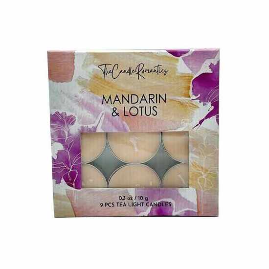 Mandarin & Lotus - Tea Light Candles (x9)