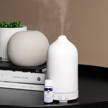 White Stone Ultrasonic Aroma Oil Diffuser