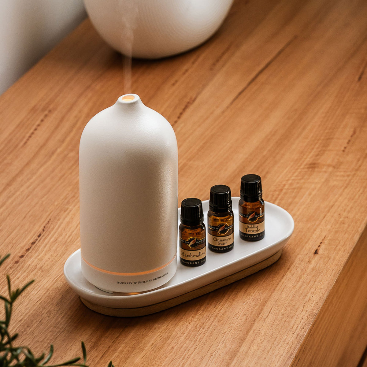 White Stone Ultrasonic Aroma Oil Diffuser