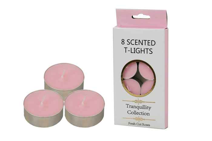 Fresh Cut Roses - Tea Light Candles