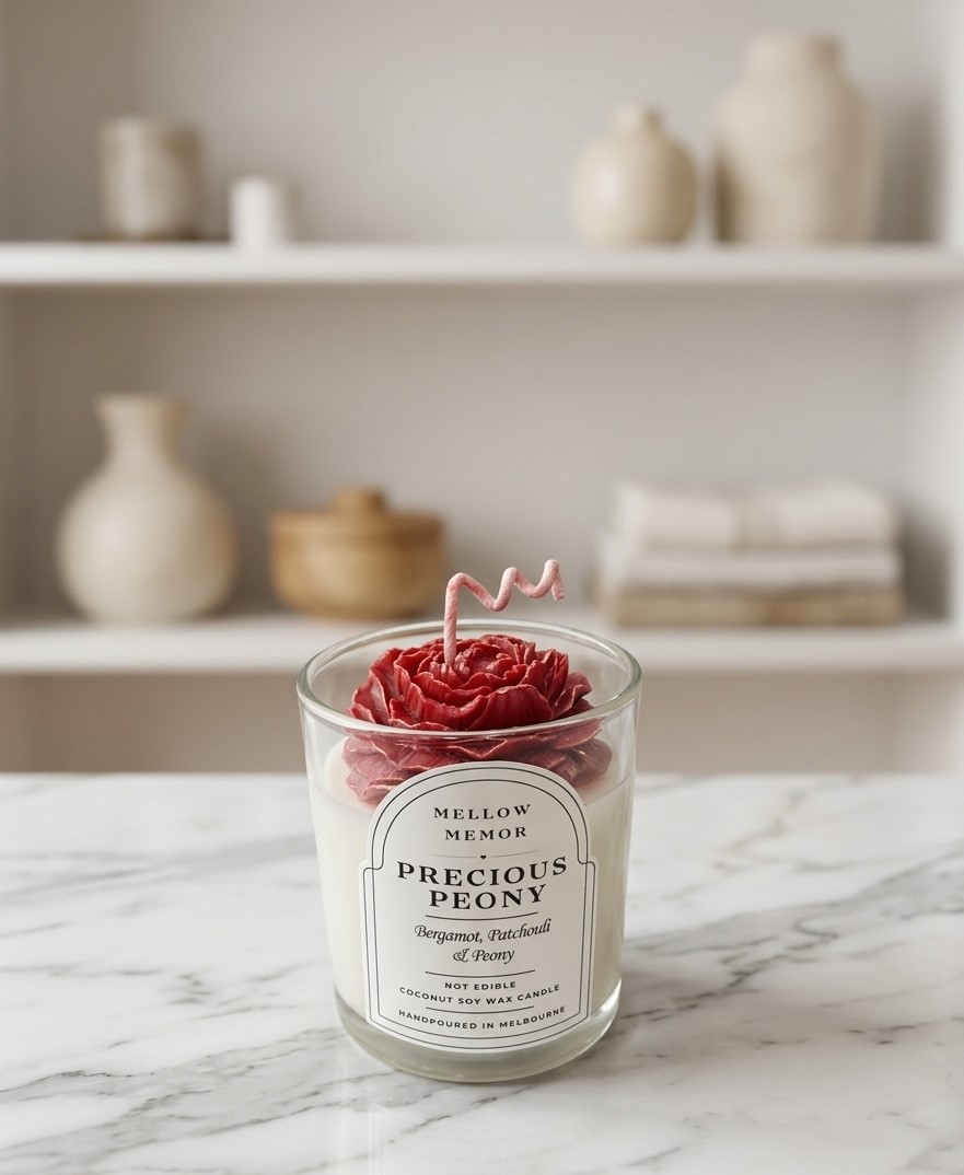 Precious Peony - Dessert Candle