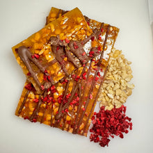 Cashew, Raspberry & Milk Chocolate Brittle