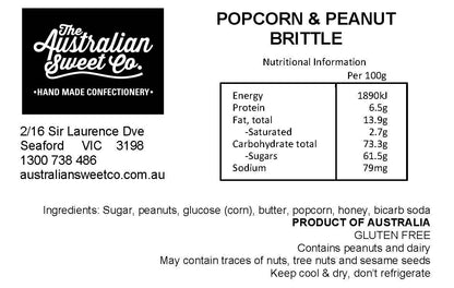 Popcorn & Peanut Brittle