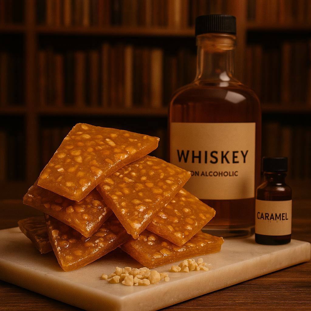 Whiskey, Cashew & Caramel Brittle