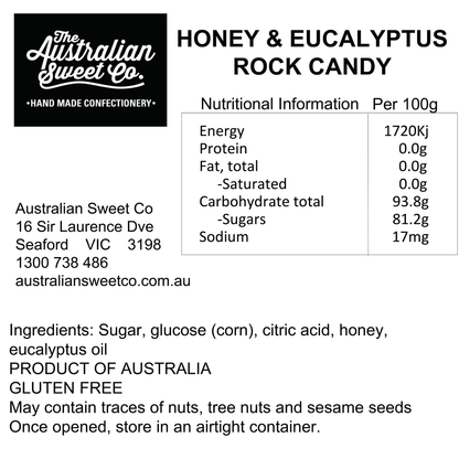 Honey & Eucalyptus Rock Candy