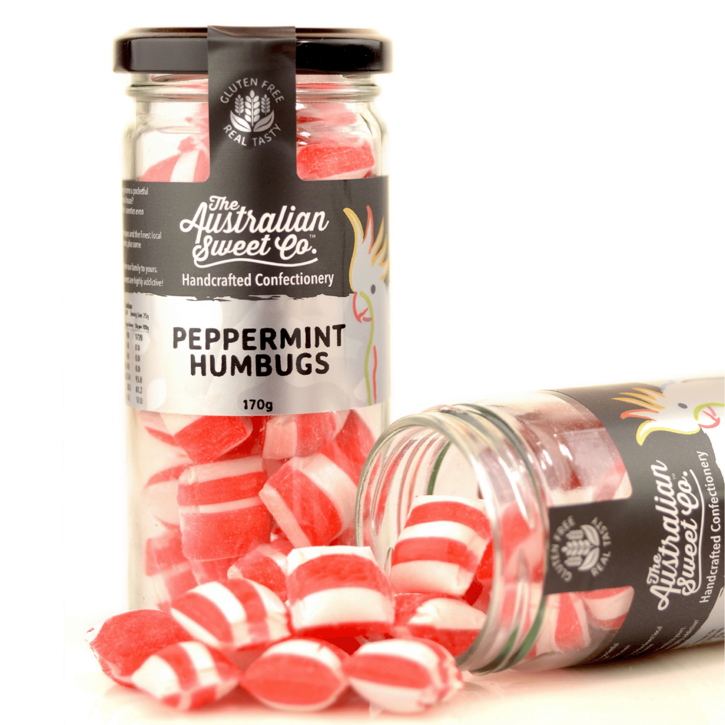 Peppermint Humbugs (Bullseyes) Rock Candy