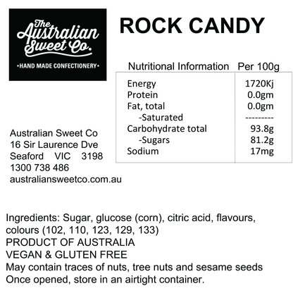 Rosy Bites Rock Candy