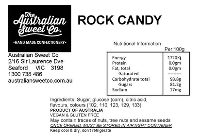 Tiny Tots Rosy Bites Rock Candy