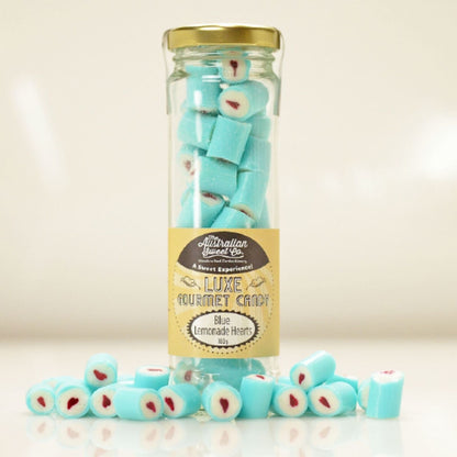 Blue Lemonade Hearts Luxe Rock Candy