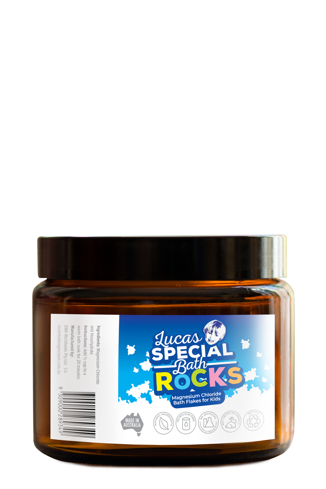 Special Bath Rocks - Magnesium Bath Flakes for Kids