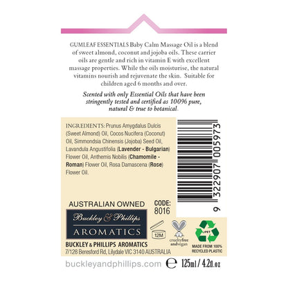 Baby Calm - Massage Oil