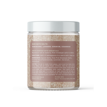 Bask - Essential Oil Bath Salts