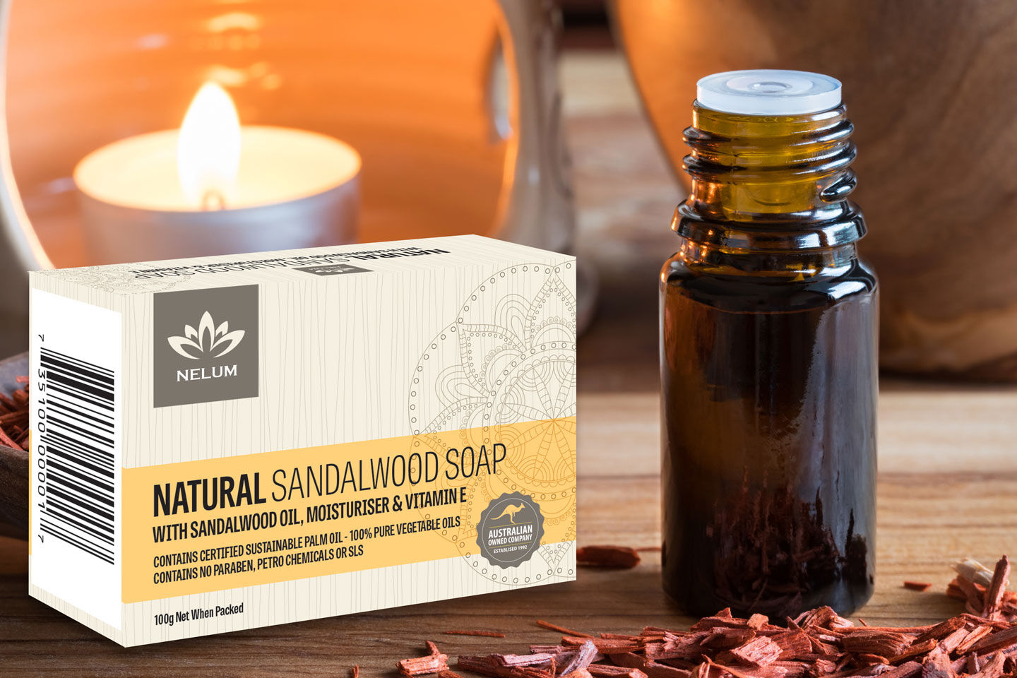 Sandalwood - Natural Soap Bar