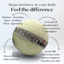Oatmeal Milk & Honey - Moisturising Bath Bomb (135g)