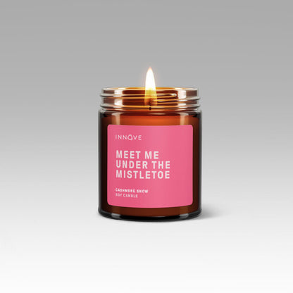 Meet Me Under The Mistletoe - Cashmere Snow Soy Candle