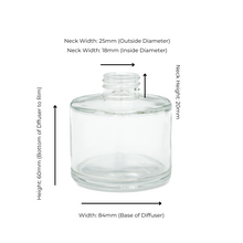 Diffuser Glassware - 200ml Round Screw Top