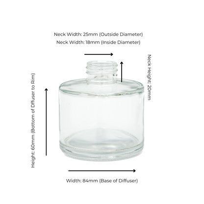Diffuser Glassware - 200ml Round Screw Top