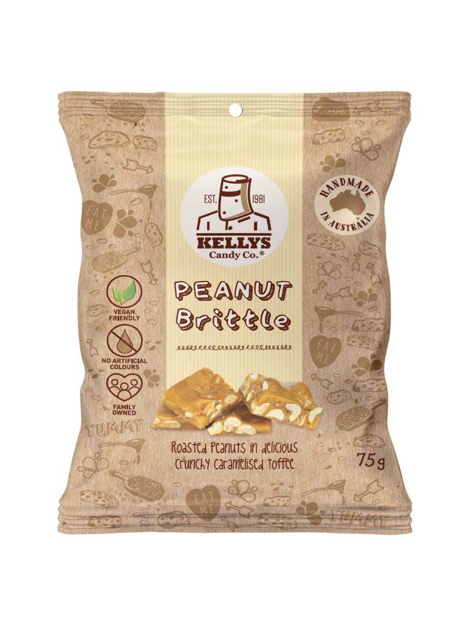 Peanut Brittle - 75g Snack Pack