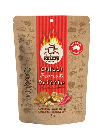 Chilli Peanut Brittle - 180g Pouch