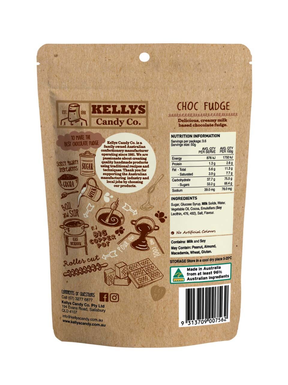 Choc Fudge - 180g Pouch