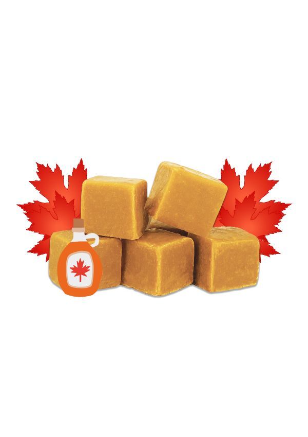 Maple Flavoured Fudge - 180g Pouch
