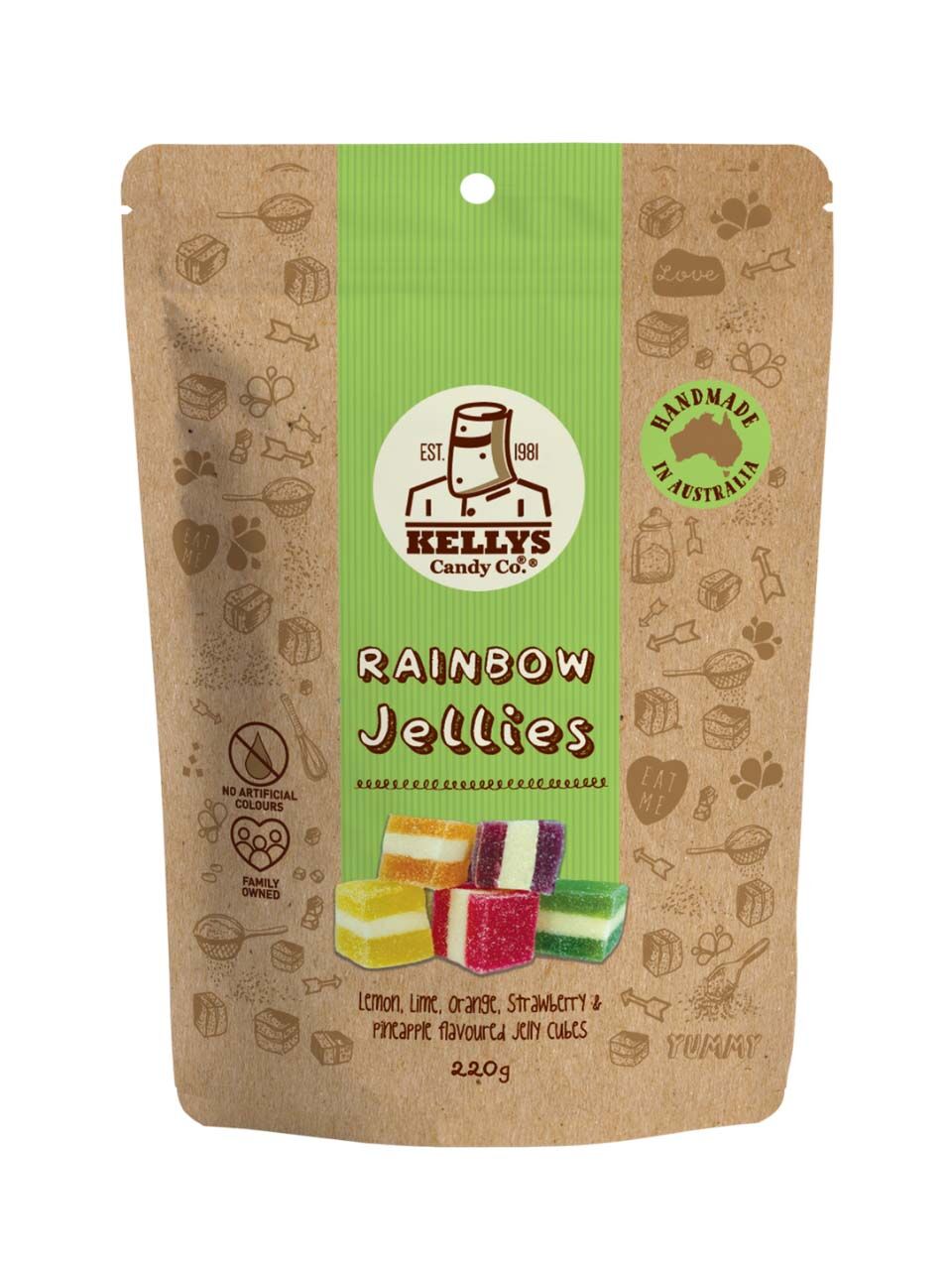 Rainbow Jellies - 220g Pouch