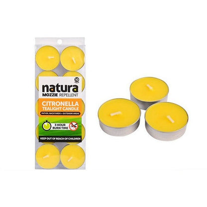Citronella Tea Light Candles (10 pack)