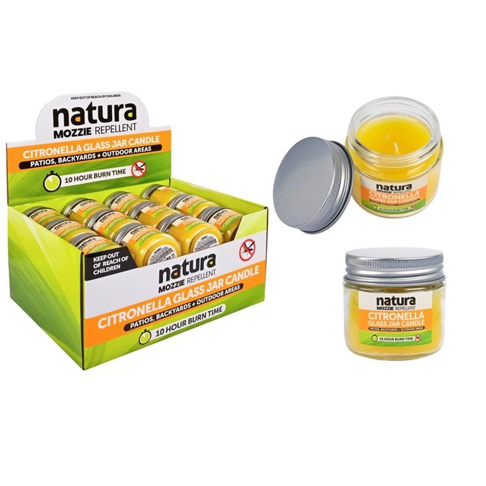 Citronella Candle - Glass Jar w/lid