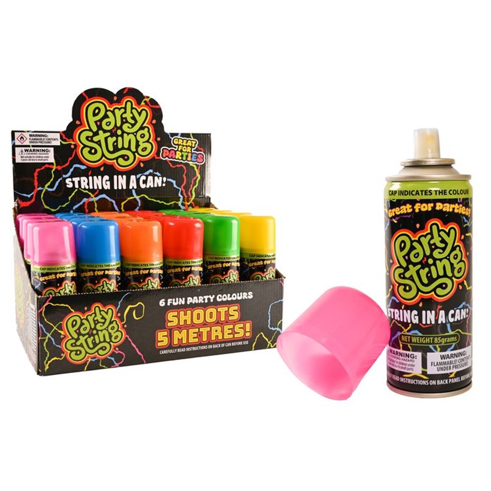 Party String in a Can - Coloured Silly String