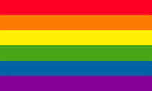 Rainbow Polyester Flag (5ft x 3ft)