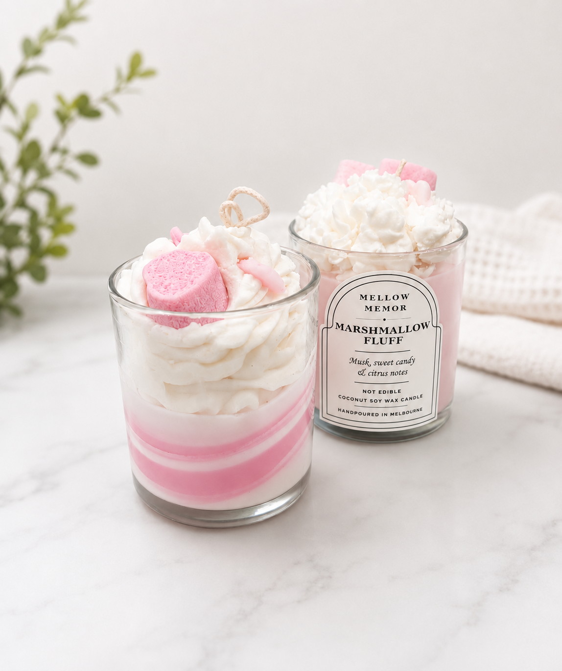 Marshmallow Fluff - Dessert Candle