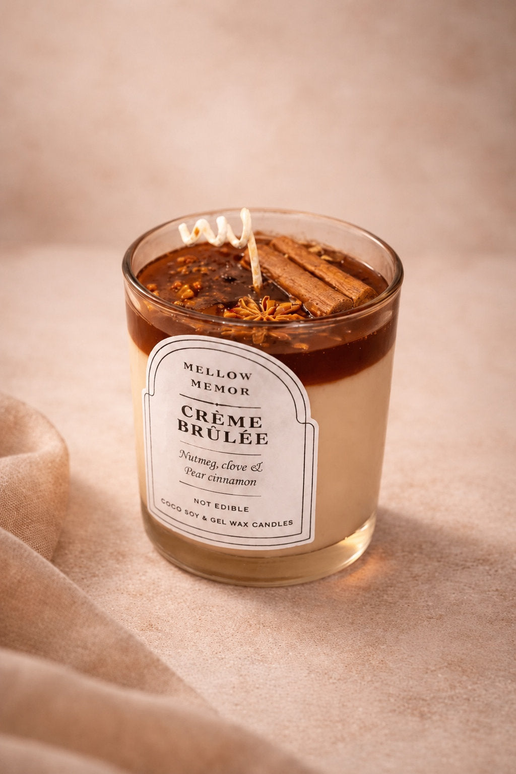 Creme Brulee - Dessert Candle
