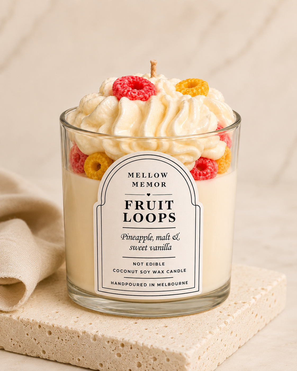 Fruit Loops - Dessert Candle